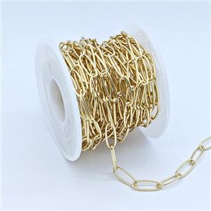 Copper Chain, Gold Plated, approx 5x14mm [CH11048]