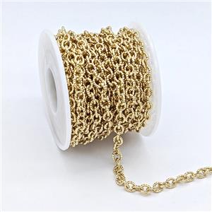 Copper Chain, Gold Plated, approx 5mm [CH11058]