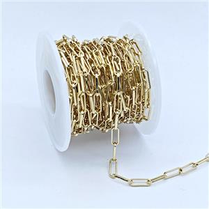 Copper Chain, Gold Plated, approx 3.5x10mm [CH11064]
