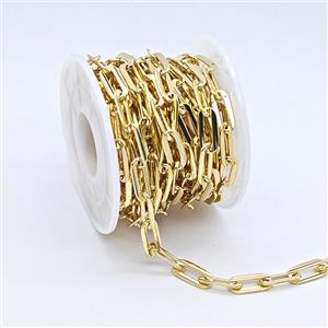 Copper Chain, Gold Plated, approx 6x14mm [CH11068]