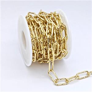 Copper Chain, Gold Plated, approx 7.5x16.5mm [CH11070]