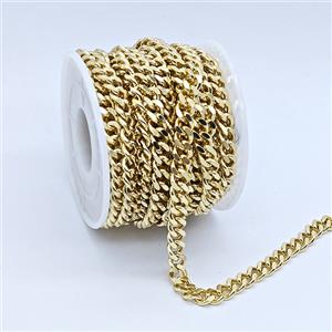 Copper Chain, Gold Plated, approx 6mm [CH11076]