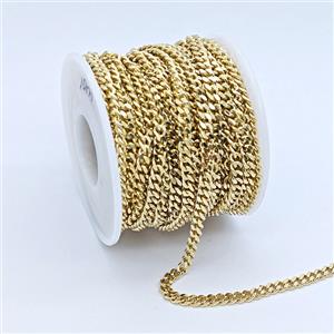 Copper Chain, Gold Plated, approx 4mm [CH11078]