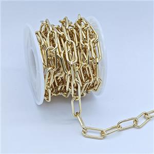 Copper Chain, Gold Plated, approx 7x16.5mm [CH11092]