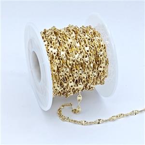 Copper Chain, Gold Plated, approx 3x6mm [CH11109]