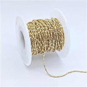 Copper Chain, Gold Plated, approx 1.2mm [CH11111]
