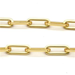 Aluminium Chain Duck Matte Gold, approx 9-23mm [CH11113]