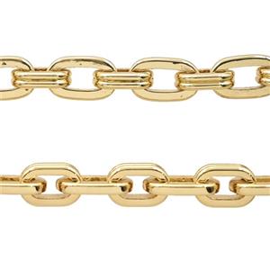 Alloy Chain Gold Plated, approx 7-11mm, 8-13mm [CH11123]