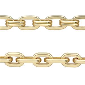Alloy Chain Matte Gold, approx 7-11mm, 8-13mm [CH11125]