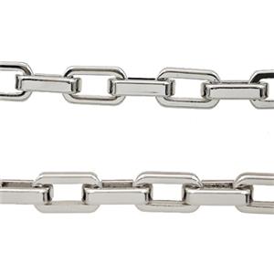 Alloy Chain Platinum Plated, approx 8.5-15mm [CH11126]