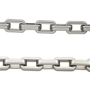 Alloy Chain Matte Silver, approx 8.5-15mm [CH11128]