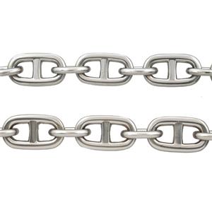 Alloy Chain Matte Silver, approx 11-15mm, 12.5-22mm [CH11132]
