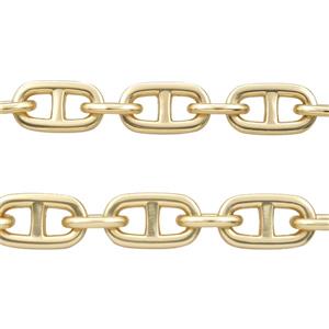 Alloy Chain Matte Gold, approx 11-15mm, 12.5-22mm [CH11133]