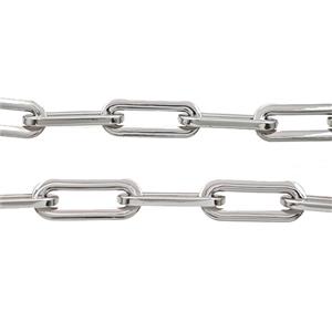 Alloy Chain Platinum Plated, approx 9-23mm [CH11134]