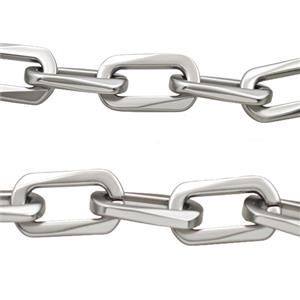 Alloy Chain Matte Silver, approx 14-25mm [CH11148]