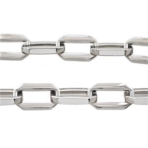 Alloy Chain Platinum Plated, approx 13-22mm [CH11150]