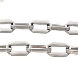 Alloy Chain Matte Silver, approx 13-22mm [CH11152]