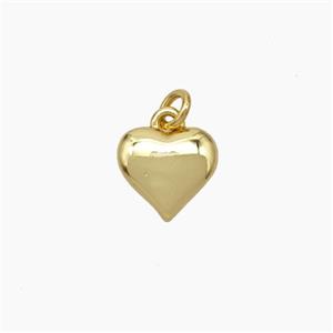 Copper Heart Pendant Gold Plated, approx 8mm [FD19199]