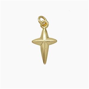 Copper NorthStar Pendant Gold Plated, approx 8-12mm [FD19201]