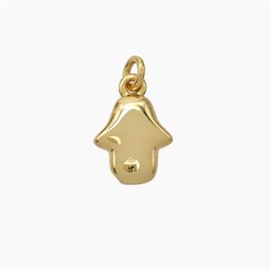 Copper Hand Pendant Gold Plated, approx 8-10mm [FD19208]