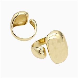 Copper Rings Gold Plated, approx 10-24mm, 18mm dia [FD19373]
