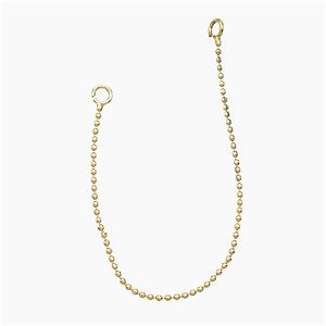 copper Ball Wire Earrings Gold Plated, approx 95mm length [FD19532]