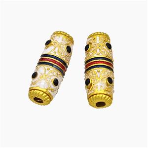 Copper Rice Beads Painted Gold Plated, approx 5.5-15.5mm [FD19549]