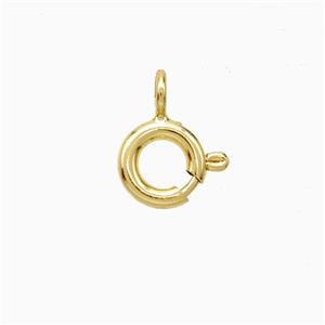 Copper Clasp Gold Plated, approx 5mm dia [FD20386-5MM]