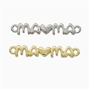 Copper Mama Connector Heart Mixed, approx 4-20mm [FD20478]