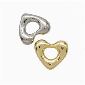 Copper Heart Pendant Mixed, approx 11mm [FD20484]