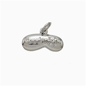 Copper Pillows Pendant Good Night Platinum Plated, approx 6-15mm [FD20491]