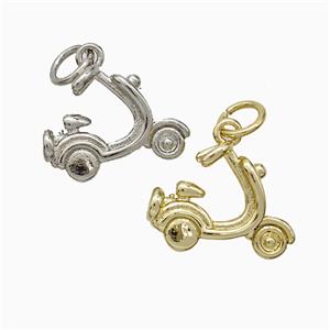 Electric Motorcycles Charms Copper Pendant Mixed, approx 12-15mm [FD20577]