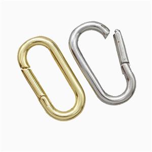 Copper Carabiner Clasp Mixed, approx 10-20mm [FD20647]