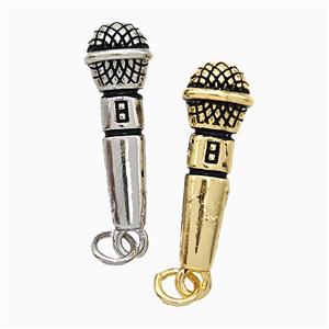 Microphone Charms Copper Pendant Mixed, approx 8-22mm [FD20796]