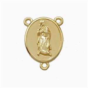 Copper Jesus Pendant 3loops Gold Plated, approx 12-15mm [FD20968]