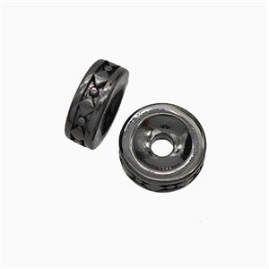 Copper Heishi Beads Black Plated, approx 8.5mm [FD21000]