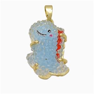 Acrylic Chameleon Pendant, approx 13-18mm [FD21429]
