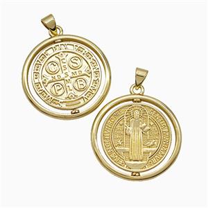 Jesus Charms Copper Pendant CSPB Gold Plated, approx 25mm [FD21614]