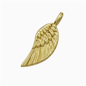 Copper Angel Wings Pendant Gold Plated, approx 8-16mm [FD22037]