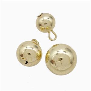 Copper Ball Pendant Round Gold Plated, approx 8mm [FD22061-8MM]