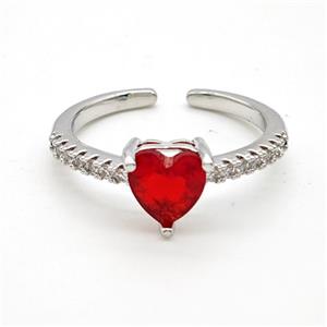 Copper Ring Pave Zircon Bead, Platinum Plated, approx 7mm, 18mm dia [FD22186]