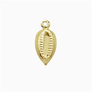Copper Conch Shell Pendant Gold Plated, approx 7-12mm [FD22208]