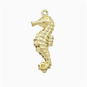 Copper Seahorse Pendant Gold Plated, approx 10-25mm [FD22212]