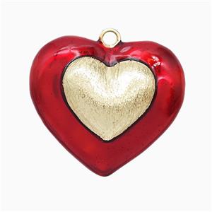 Enamel Copper Pendant, Gold Plated, approx 35mm [FD22347]