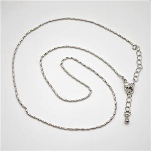 Copper Necklace, Gold Plated, approx 1mm, 39-44cm length [FD22352]