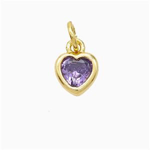 Copper Pendant Pave Zircon, Gold Plated, approx 7mm [FD22386]