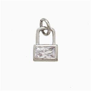 Copper Pendant Pave Zircon, Gold Plated, approx 7-10mm [FD22389]