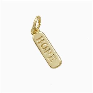 Copper Pendant Pave Zircon, Gold Plated, approx 4-12mm [FD22448]
