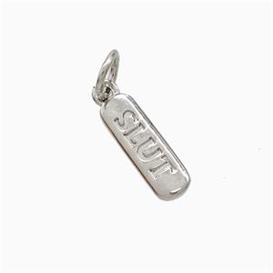 Copper Pendant Pave Zircon, Gold Plated, approx 4-12mm [FD22449]
