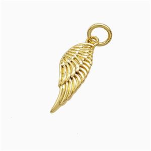 Copper Pendant Pave Zircon, Gold Plated, approx 6.5-15mm [FD22478]